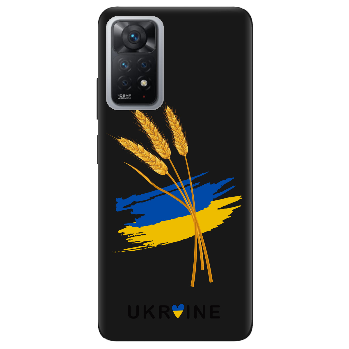 Чехол для Xiaomi Redmi Note 12 Pro 4G черный матовый soft touch Spikelets - фото 1 - Чехлы для телефонов