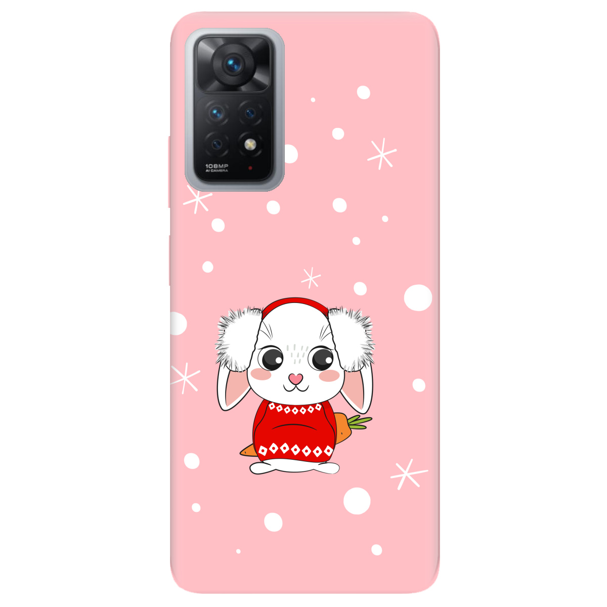 Чехол для Xiaomi Redmi Note 12 Pro 4G нежно-розовый матовый soft touch My bunny - фото 1 Чехол для Xiaomi Redmi Note 12 Pro 4G нежно-розовый матовый soft touch My bunny - фото 1 - Чехлы для телефонов