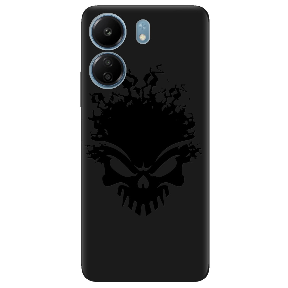 Чохол для Xiaomi Poco C65 чорний матовий soft touch Ugolek - фото 1 - Чохли для телефонів