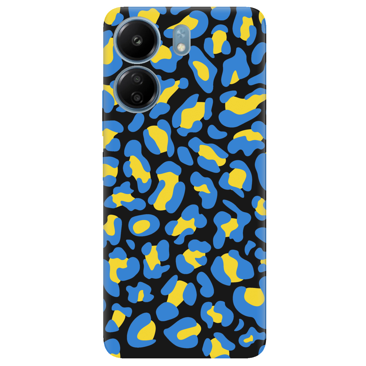 Чохол для Xiaomi Poco C65 чорний матовий soft touch LeopardUA - фото 1 - Чохли для телефонів