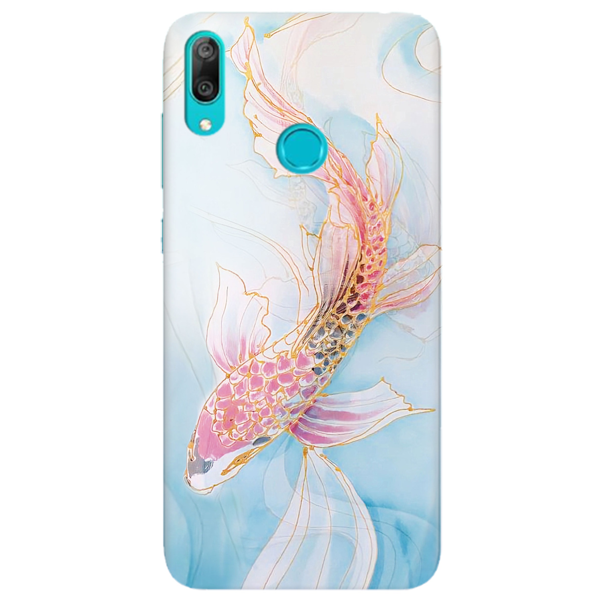 Чехол для Huawei Y7 2019 Art fish - фото 1 - Чехлы для телефонов
