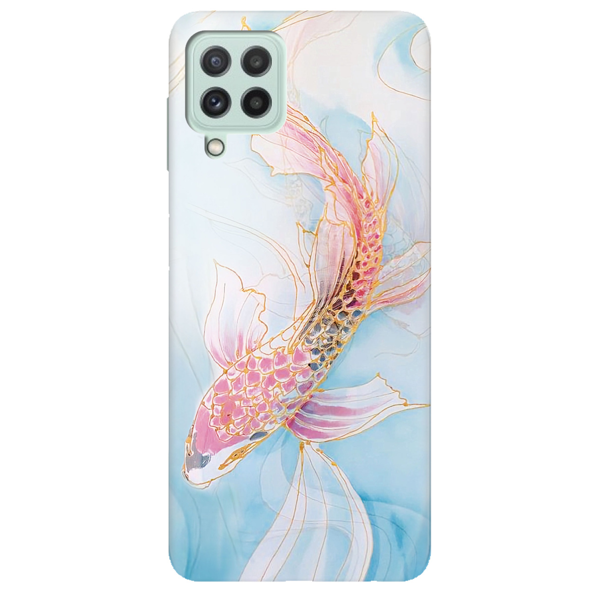 Чохол для Samsung Galaxy M32 Art fish - фото 1 Чохол для Samsung Galaxy M32 Art fish - фото 1 - Чохли для телефонів
