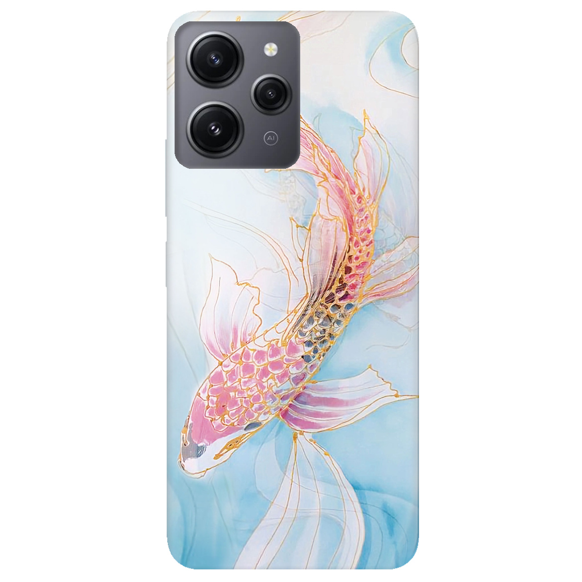 Чехол для Xiaomi Redmi 12 Art fish - фото 1 Чехол для Xiaomi Redmi 12 Art fish - фото 1 - Чехлы для телефонов