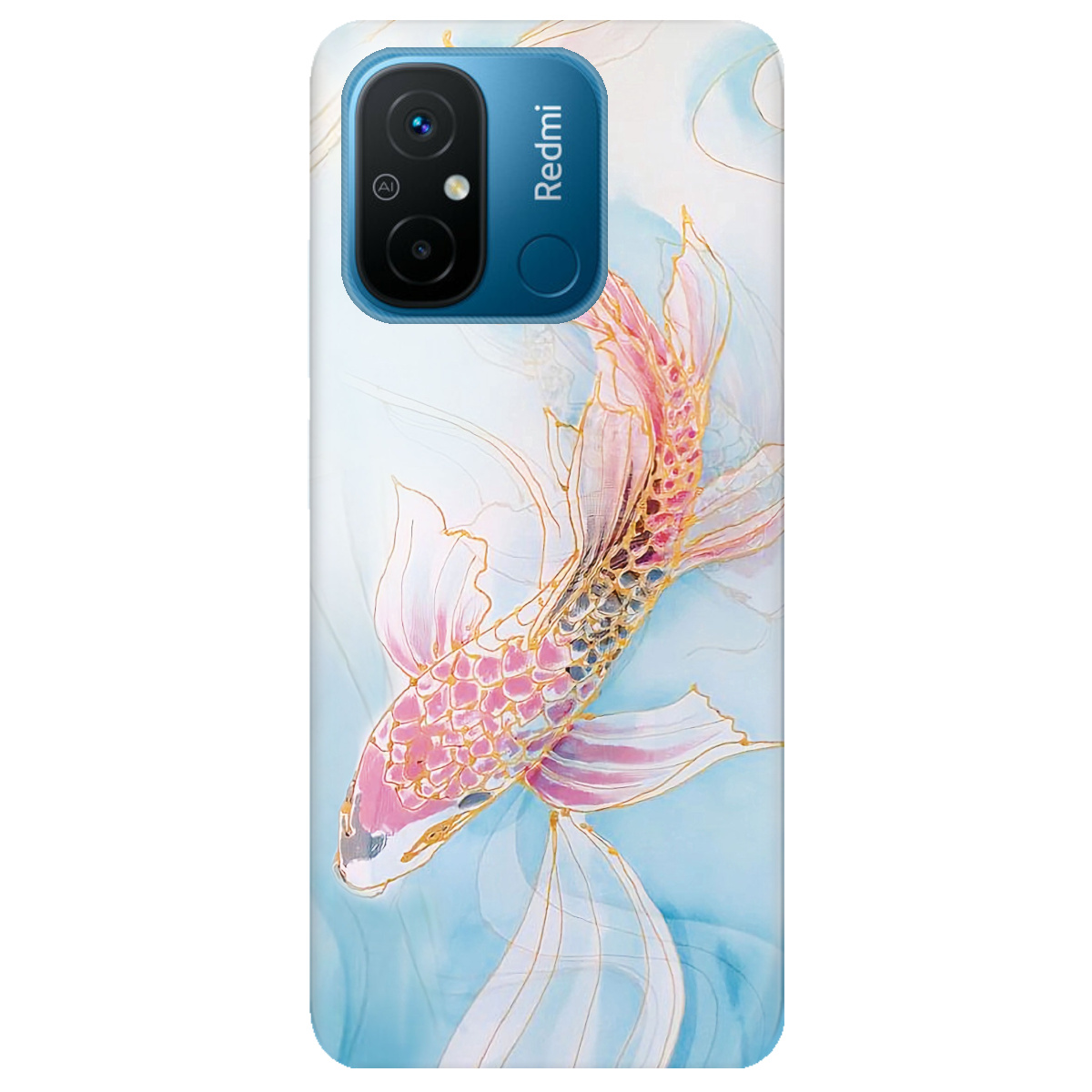 Чехол для Xiaomi Redmi 12C Art fish - фото 1 Чехол для Xiaomi Redmi 12C Art fish - фото 1 - Чехлы для телефонов