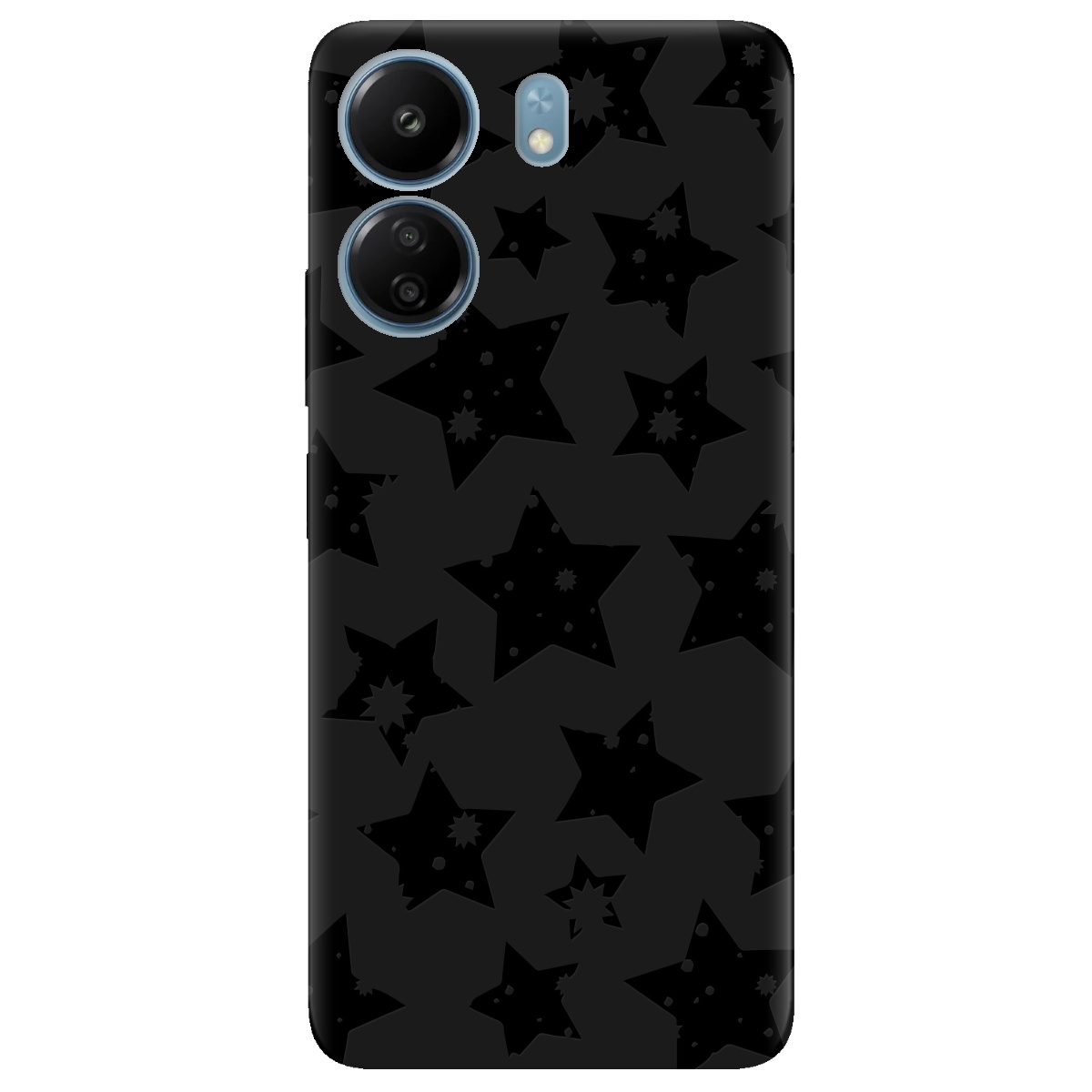 Чохол для Xiaomi Redmi 13C чорний матовий soft touch Black Star - фото 1 - Чохли для телефонів