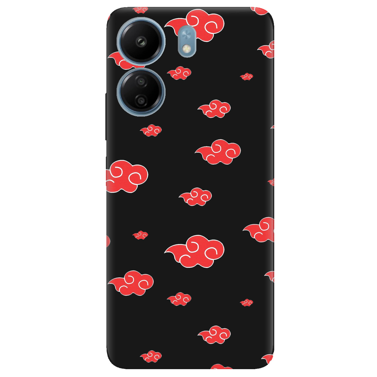 Чехол для Xiaomi Redmi 13C черный матовый soft touch Akatsuki - фото 1 - Чехлы для телефонов