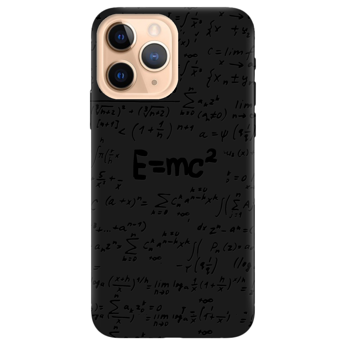 Чехол для Apple iPhone 11 Pro черный матовый soft touch Black Einstein - фото 1 - Чехлы для телефонов