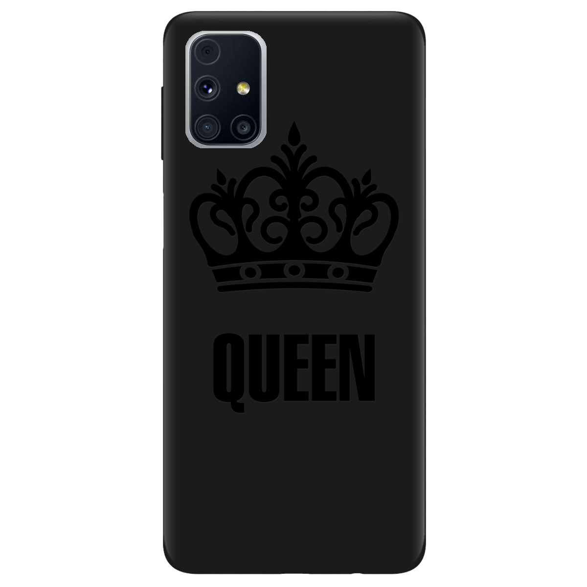 Чехол для Samsung Galaxy M31s черный матовый soft touch Queen - фото 1 Чехол для Samsung Galaxy M31s черный матовый soft touch Queen - фото 1 - Чехлы для телефонов