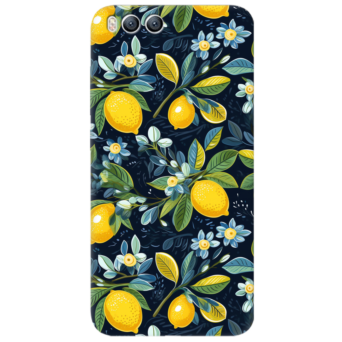 Чохол для Xiaomi Mi 6 Lemon with flower - фото 1 - Чохли для телефонів