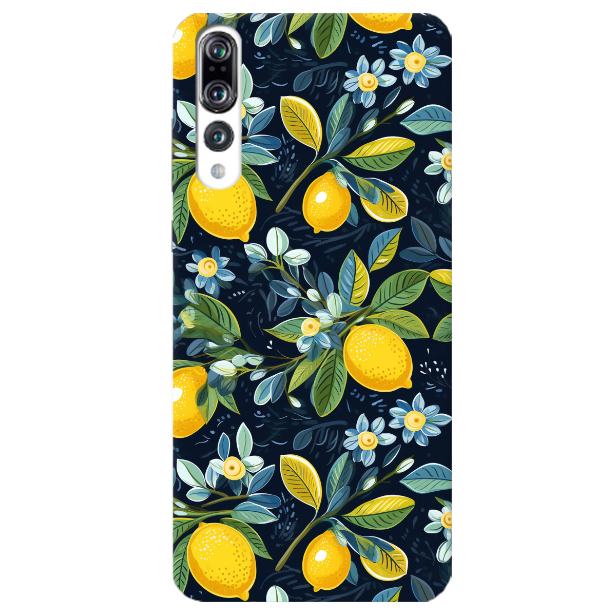 Чехол для Huawei P20 Pro Lemon with flower - фото 1 - Чехлы для телефонов