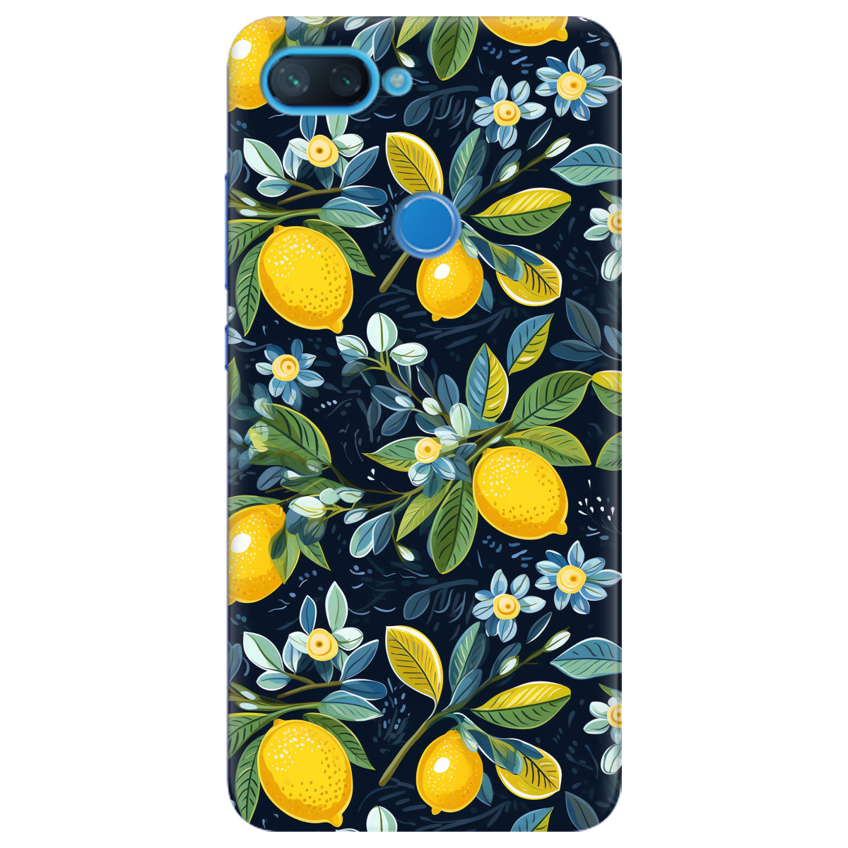 Чохол для Xiaomi Mi 8 Lite Lemon with flower - фото 1 - Чохли для телефонів