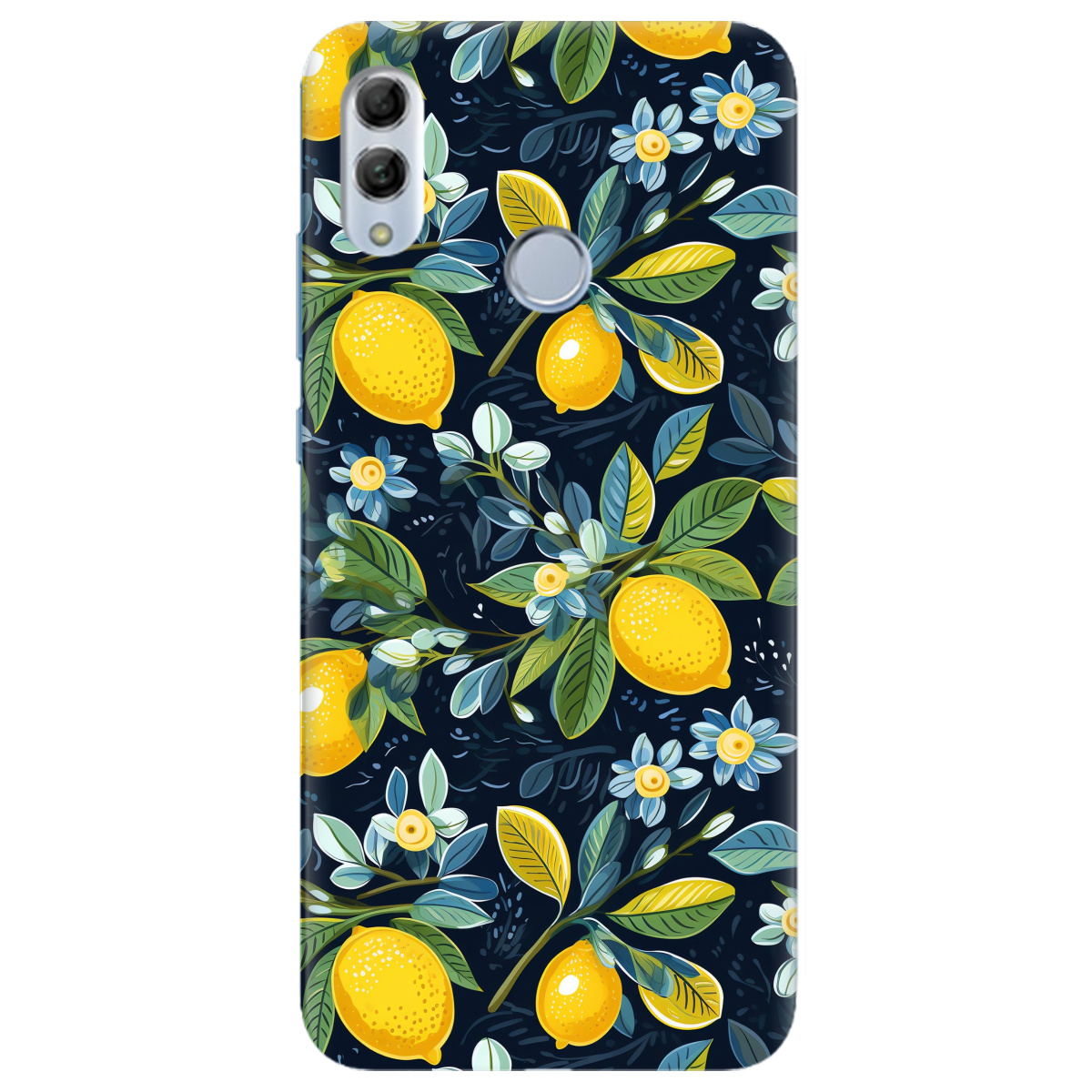 Чохол для Huawei Honor 10 Lite Lemon with flower - фото 1 Чохол для Huawei Honor 10 Lite Lemon with flower - фото 1 - Чохли для телефонів