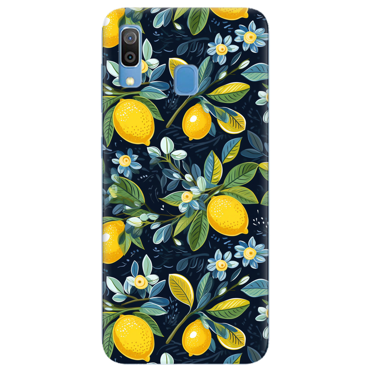 Чохол для Samsung Galaxy A30 Lemon with flower - фото 1 - Чохли для телефонів