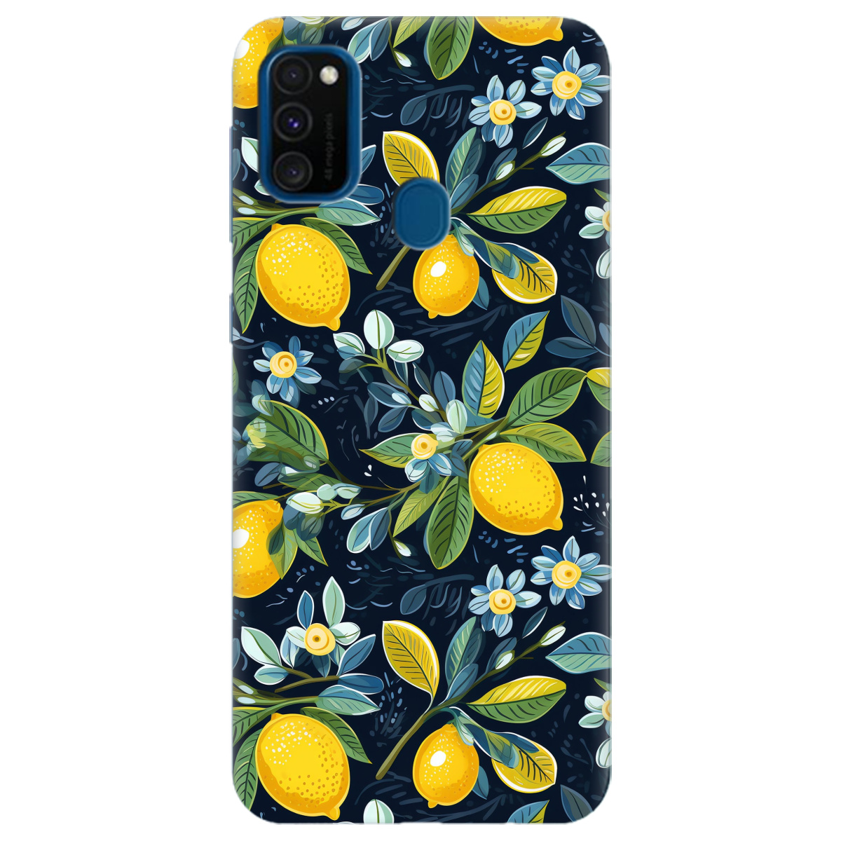 Чехол для Samsung Galaxy M30s Lemon with flower - фото 1 - Чехлы для телефонов