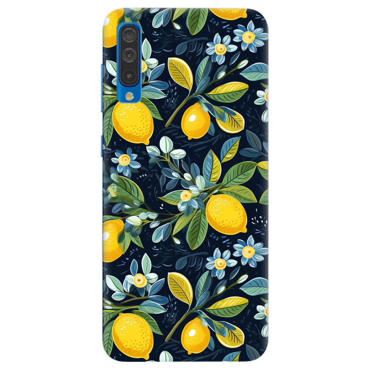 Чехол для Samsung Galaxy A30s Lemon with flower - фото 1 Чехол для Samsung Galaxy A30s Lemon with flower - фото 1 - Чехлы для телефонов