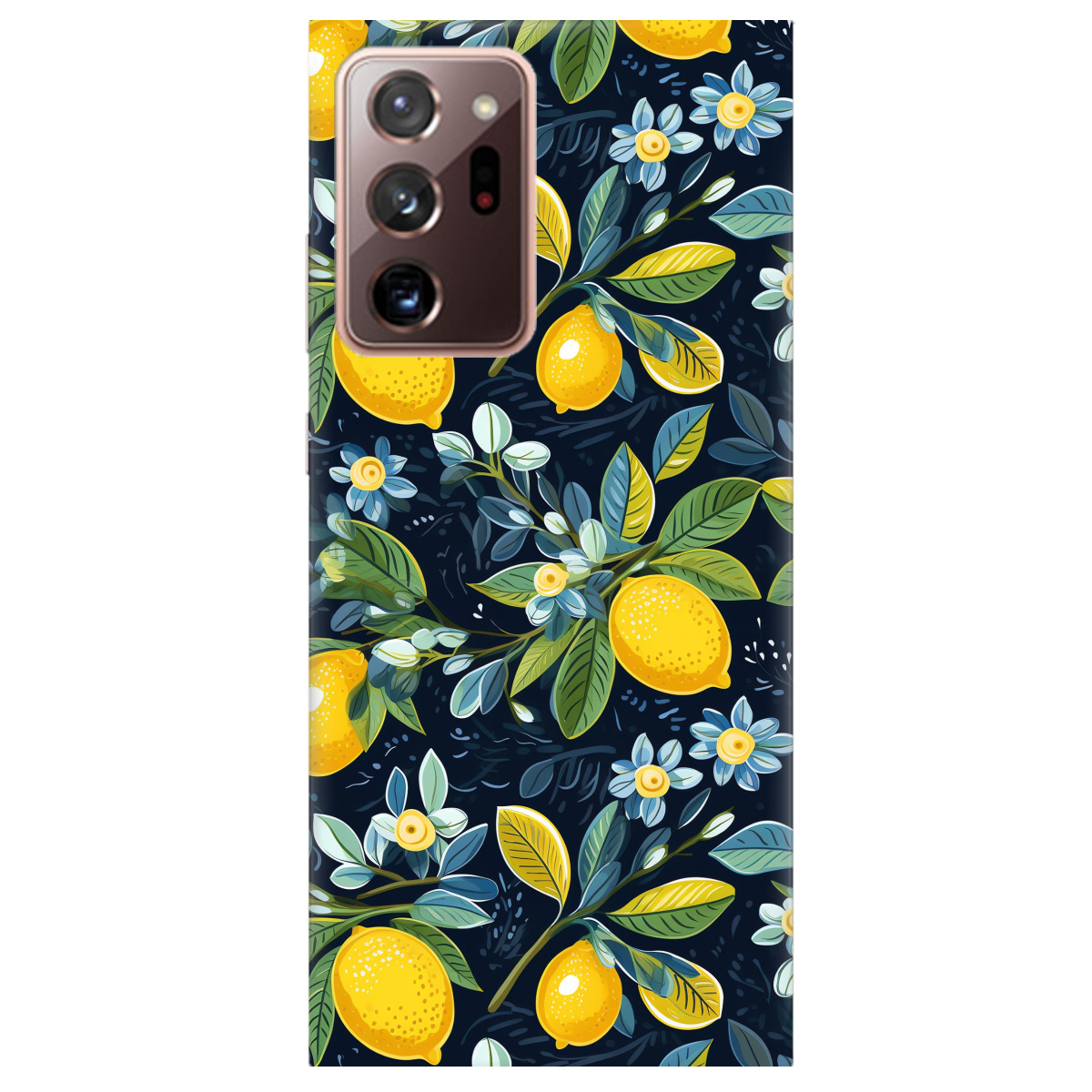 Чехол для Samsung Galaxy Note 20 Ultra Lemon with flower - фото 1 - Чехлы для телефонов