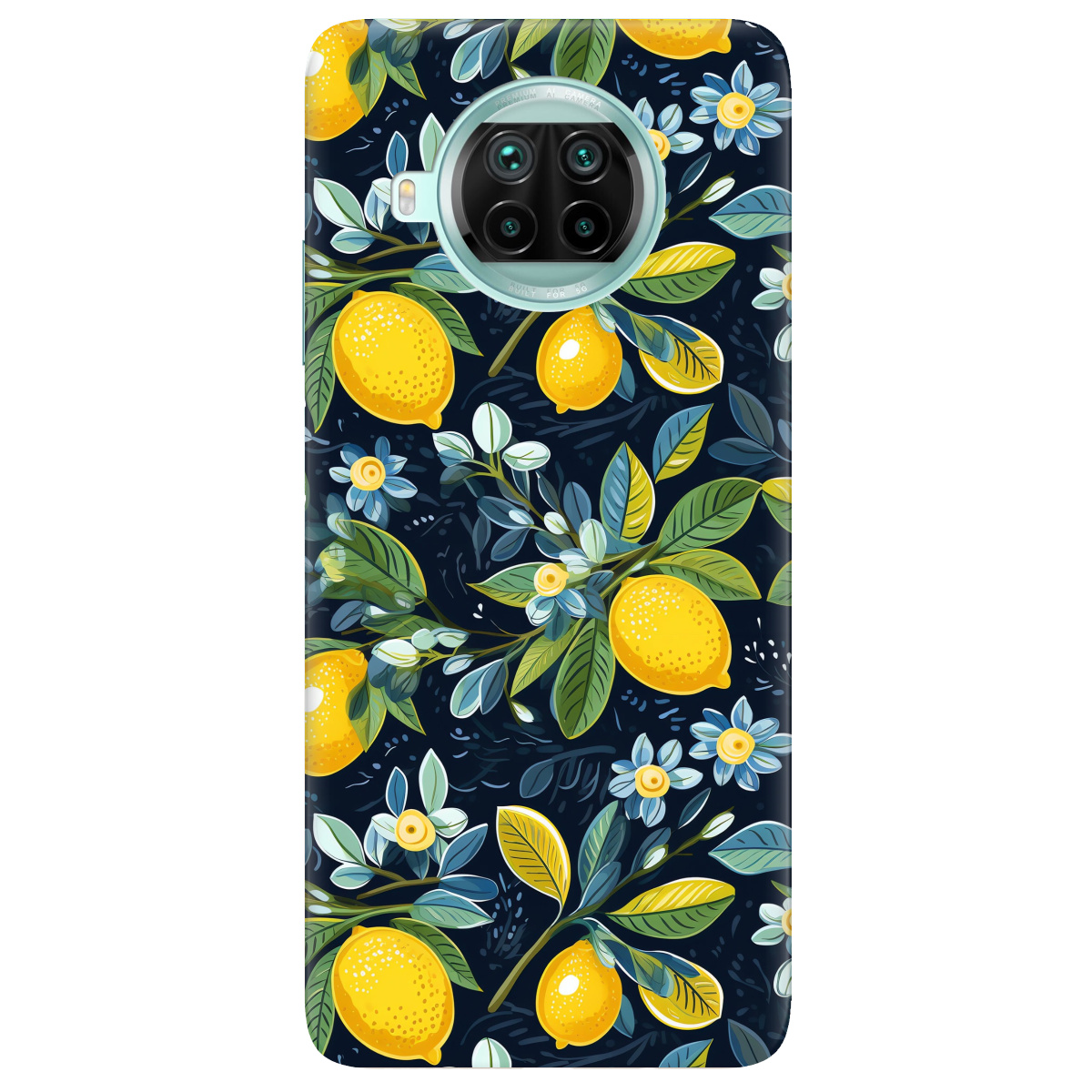 Чохол для Xiaomi Mi 10T Lite Lemon with flower - фото 1 - Чохли для телефонів
