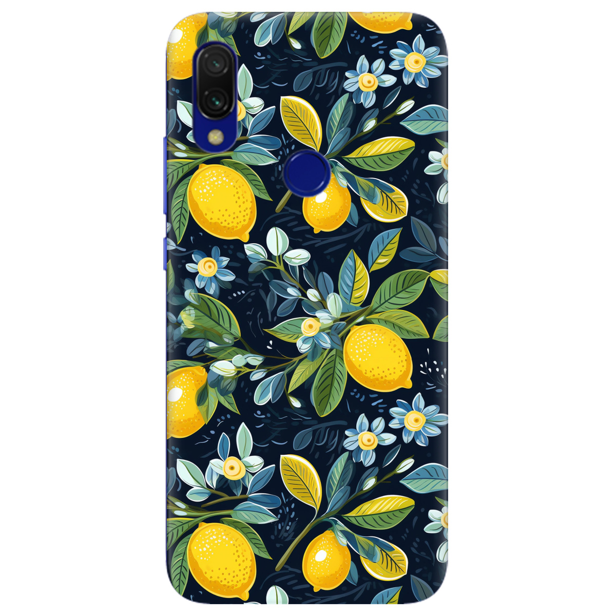 Чехол для Xiaomi Redmi Note 7 /  7Pro Lemon with flower - фото 1 - Чехлы для телефонов