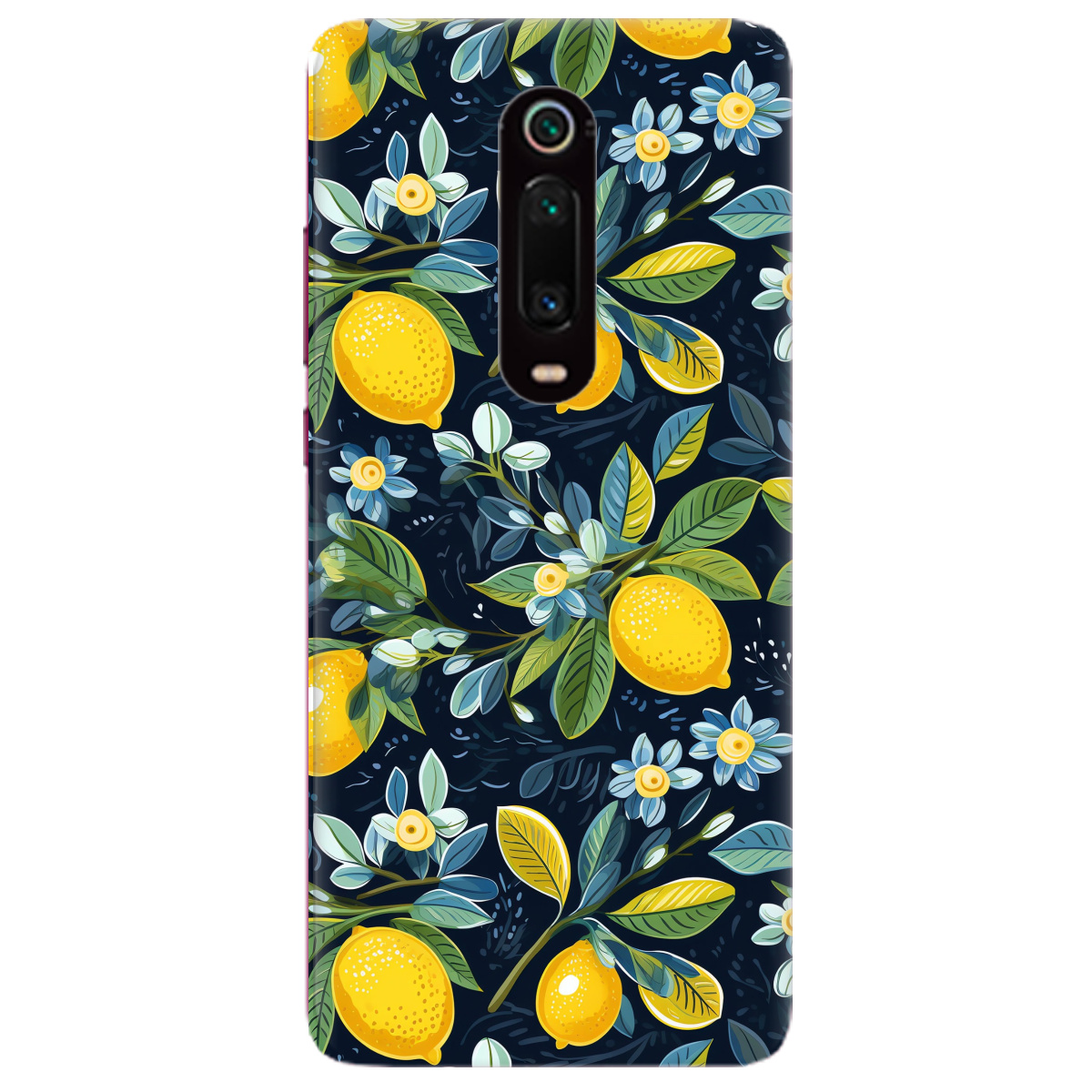 Чехол для Xiaomi Mi 9T Lemon with flower - фото 1 - Чехлы для телефонов
