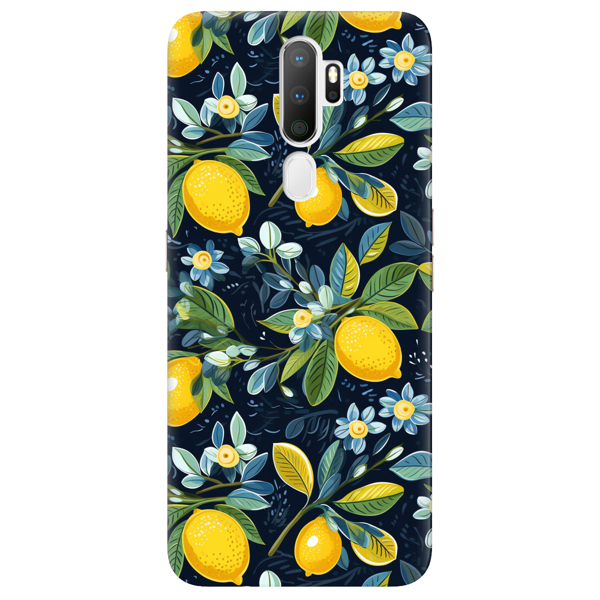 Чехол для Oppo A5 2020/A9 2020 Lemon with flower - фото 1 - Чехлы для телефонов
