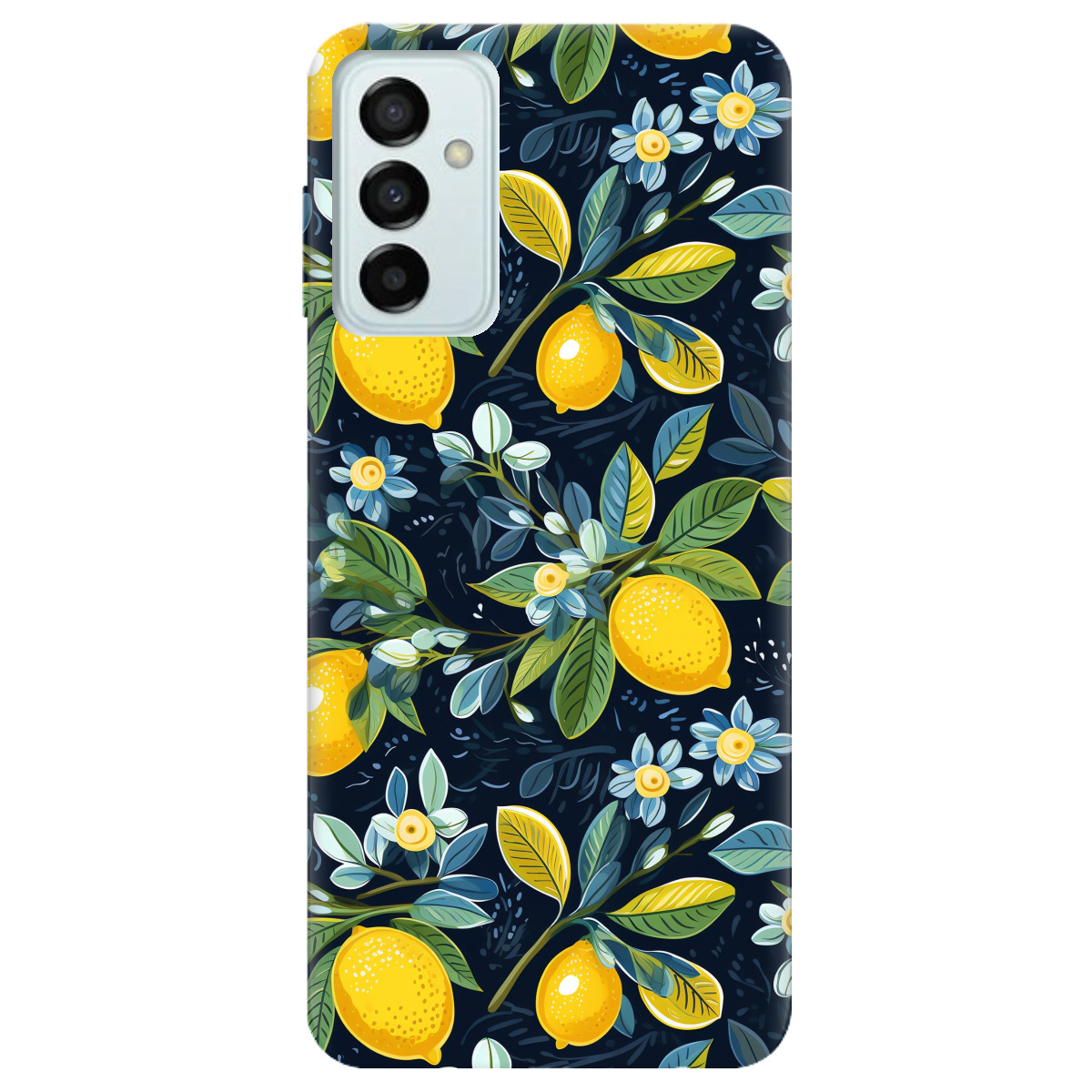 Чехол для Samsung Galaxy M13 4G Lemon with flower - фото 1 - Чехлы для телефонов