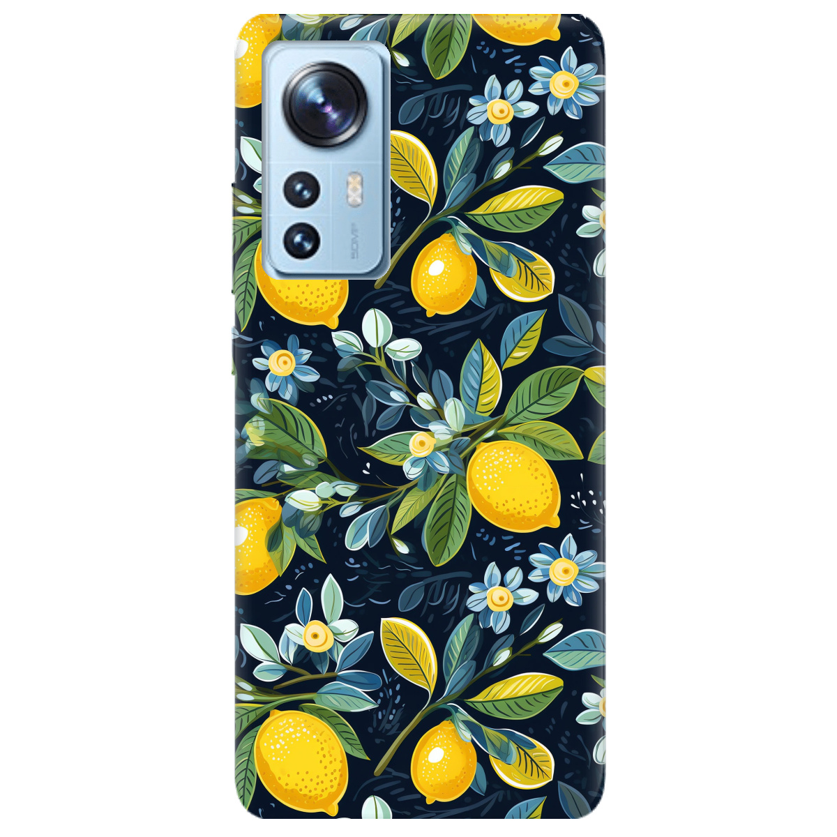 Чехол для Xiaomi 12 Lemon with flower - фото 1 - Чехлы для телефонов