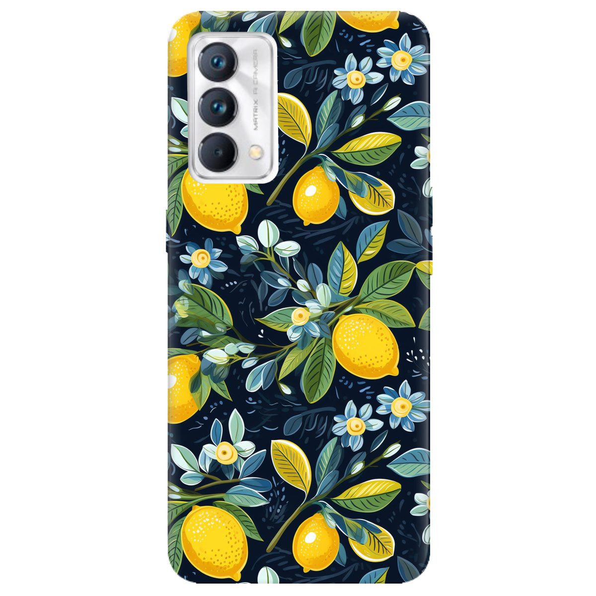 Чохол для Realme GT Master Lemon with flower - фото 1 - Чохли для телефонів
