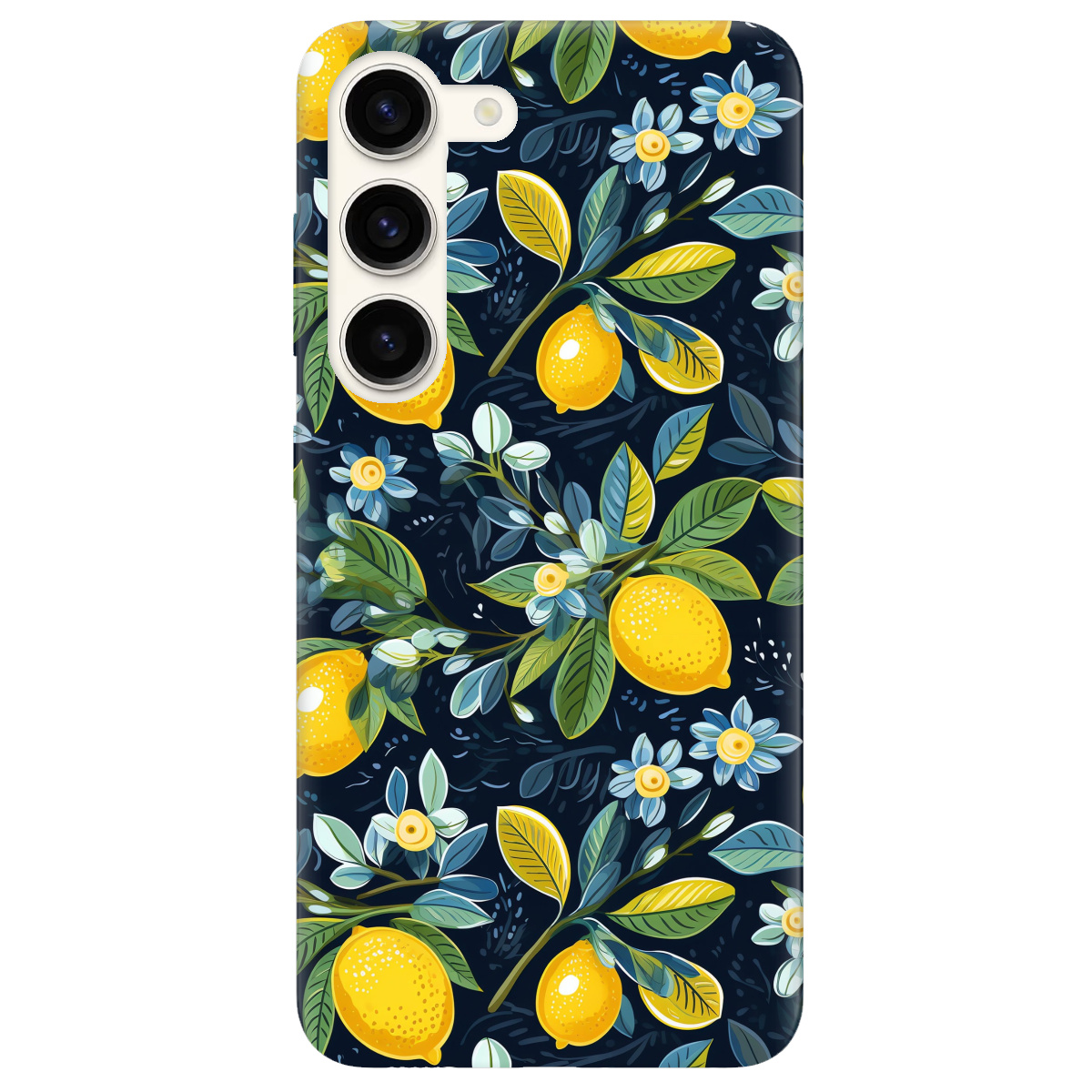 Чохол для Samsung Galaxy S23 Lemon with flower - фото 1 - Чохли для телефонів