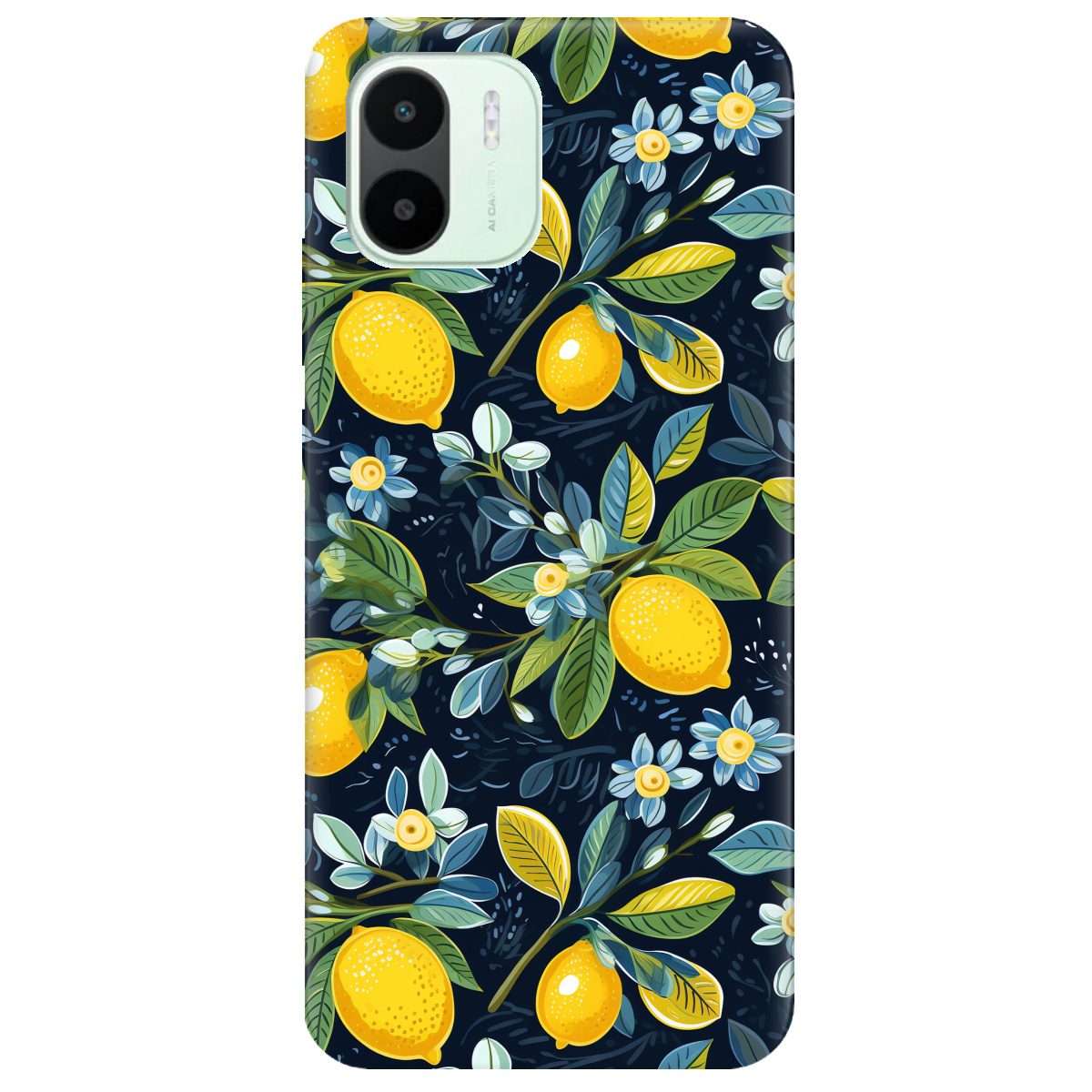 Чехол для Xiaomi Redmi A2 Lemon with flower - фото 1 Чехол для Xiaomi Redmi A2 Lemon with flower - фото 1 - Чехлы для телефонов