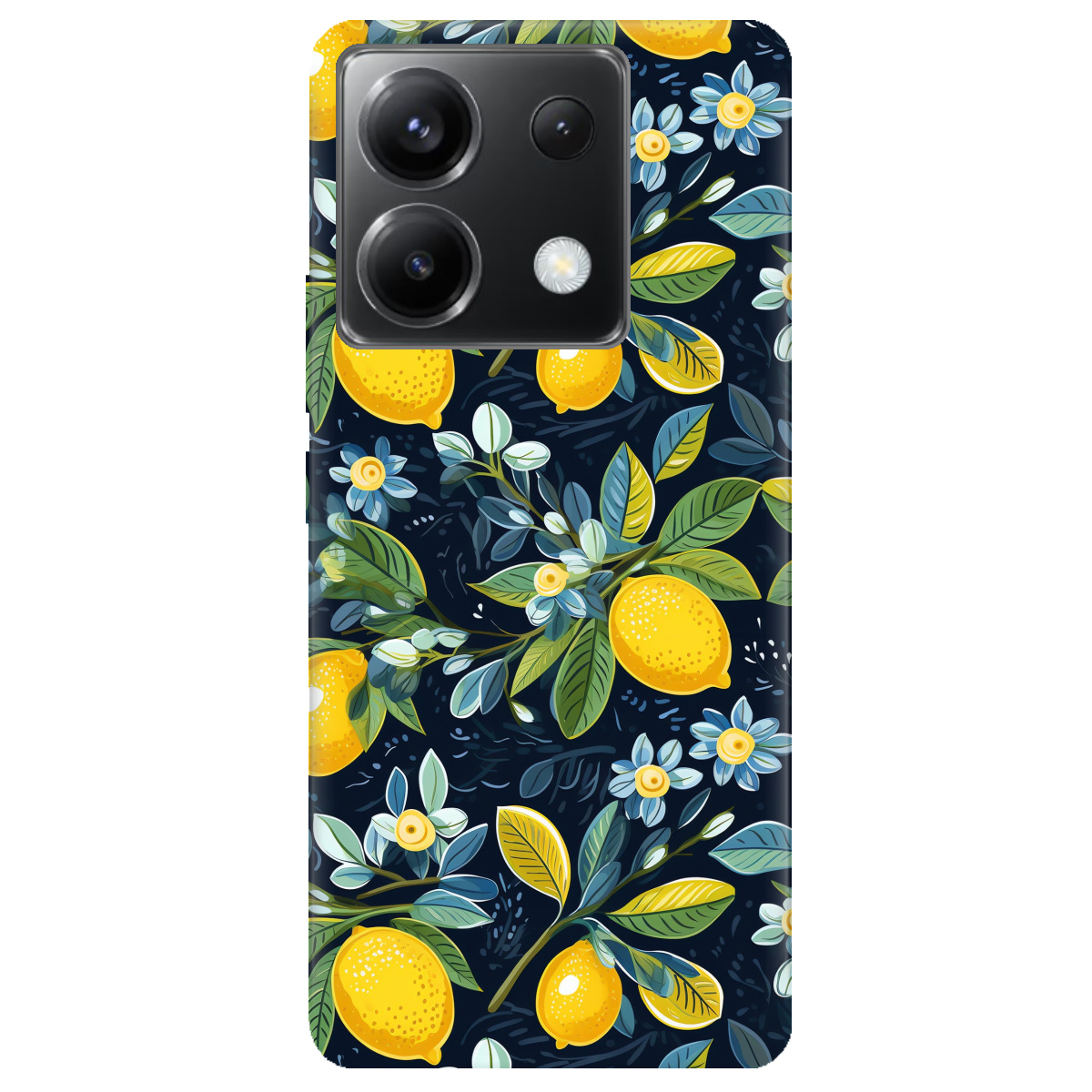 Чехол для Xiaomi Redmi Note 13 Pro 5G Lemon with flower - фото 1 - Чехлы для телефонов