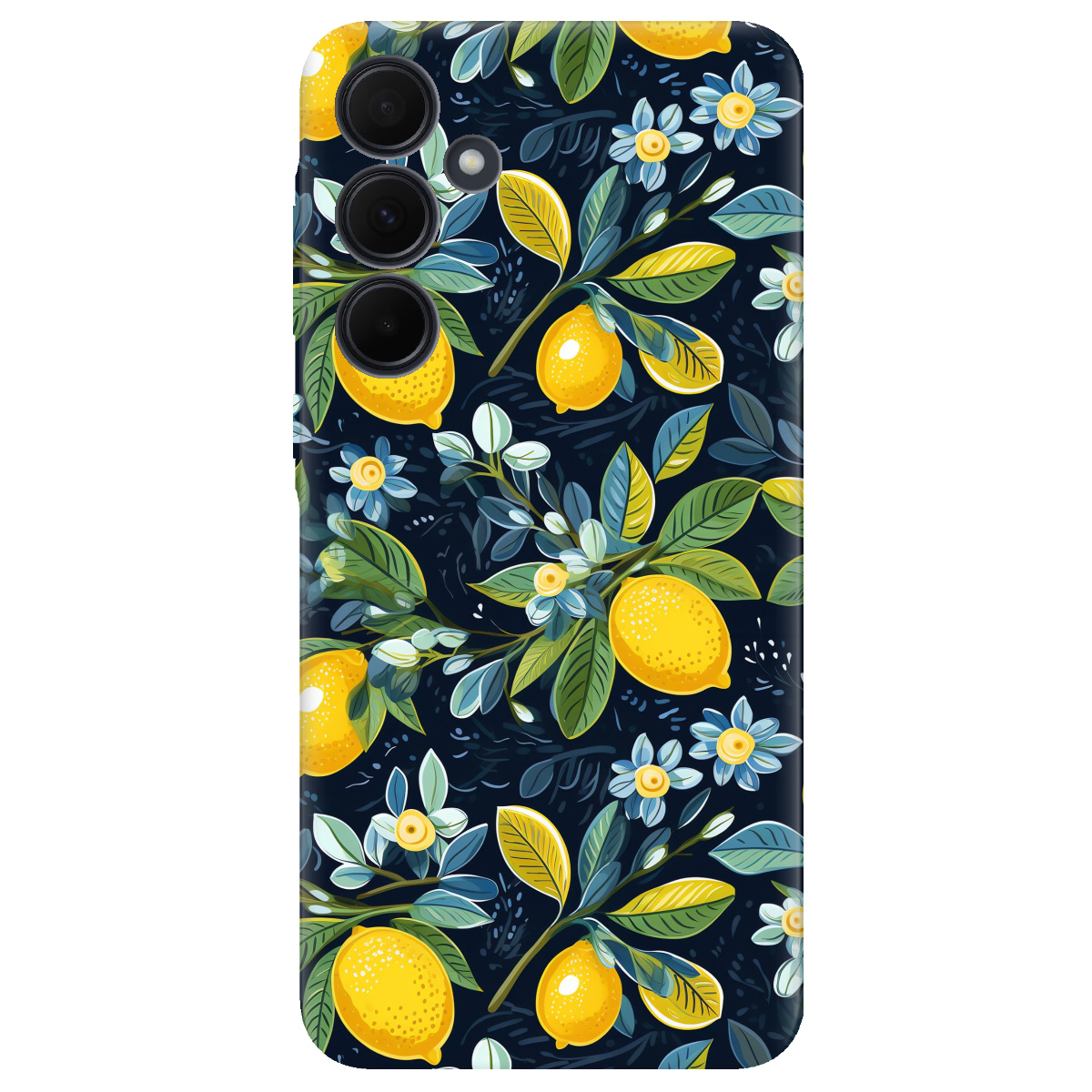 Чехол для Samsung Galaxy A35 Lemon with flower - фото 1 - Чехлы для телефонов