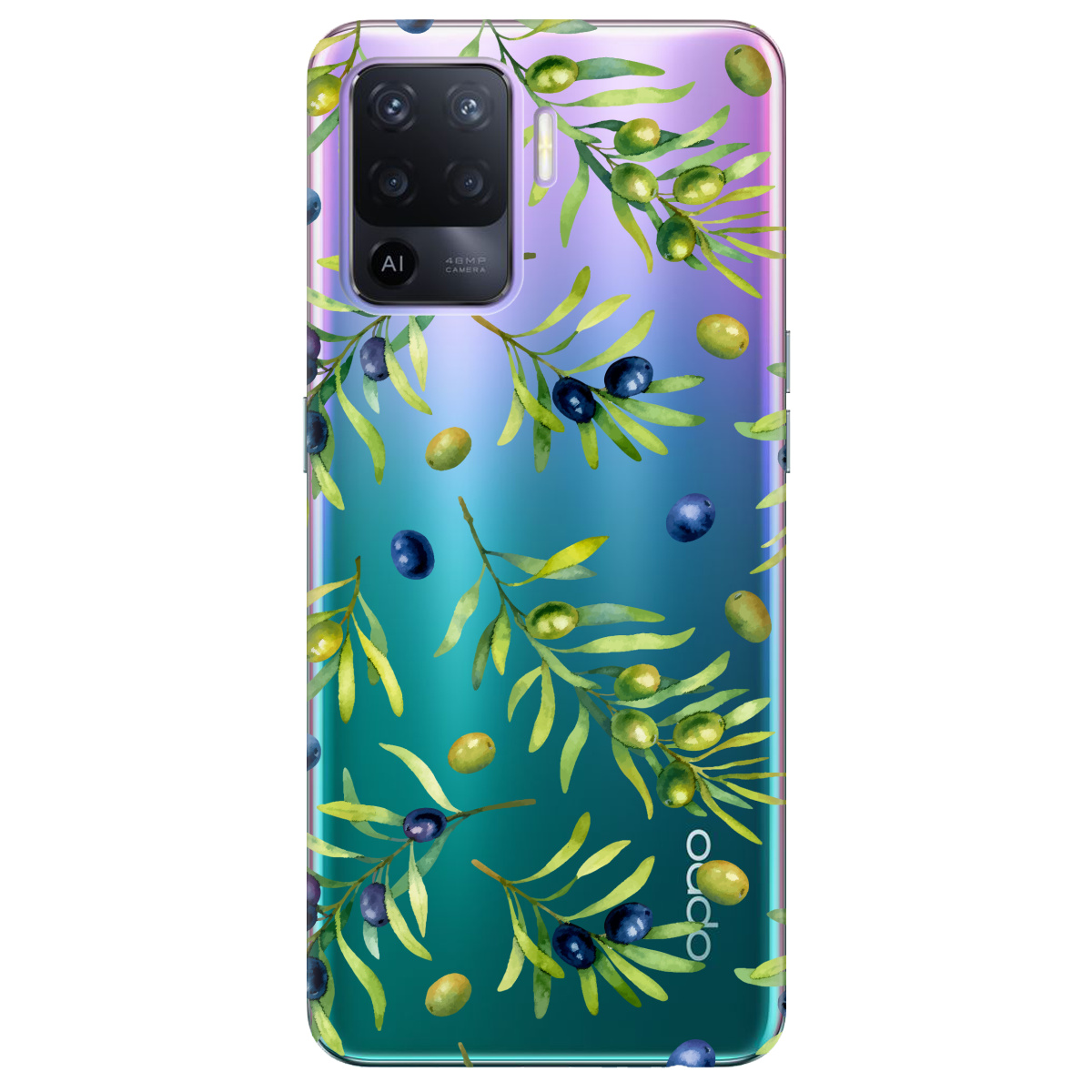 Чехол для Oppo Reno 5 Lite Olives - фото 1 - Чехлы для телефонов