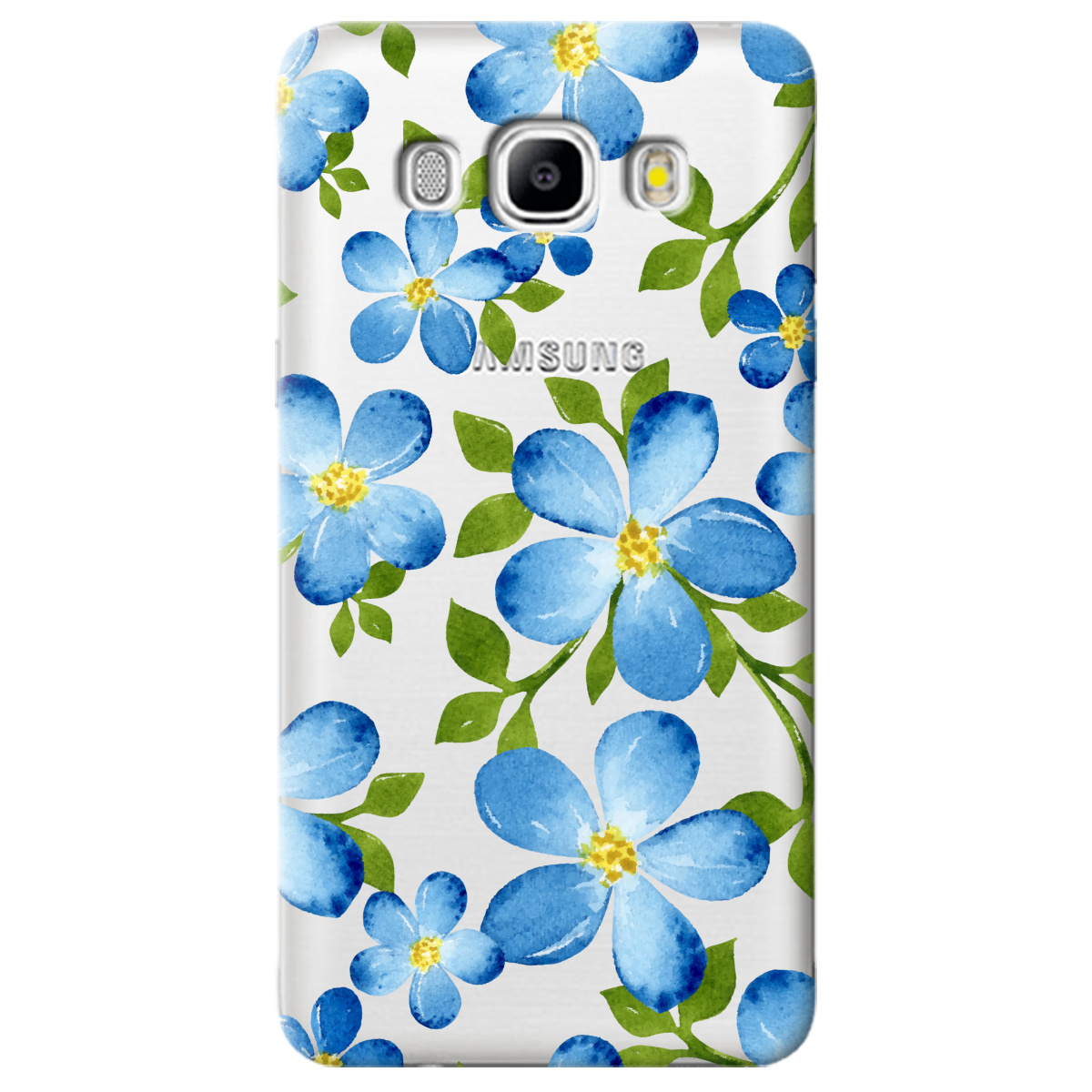 Чохол для Samsung Galaxy J5 2016 Flowers blue - фото 1 - Чохли для телефонів
