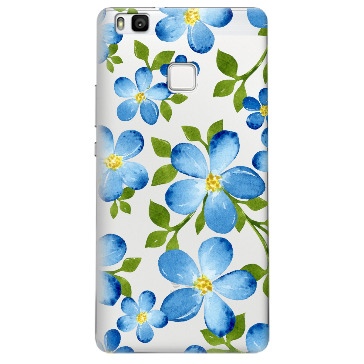 Чехол для Huawei P9 Lite Flowers blue - фото 1 Чехол для Huawei P9 Lite Flowers blue - фото 1 - Чехлы для телефонов