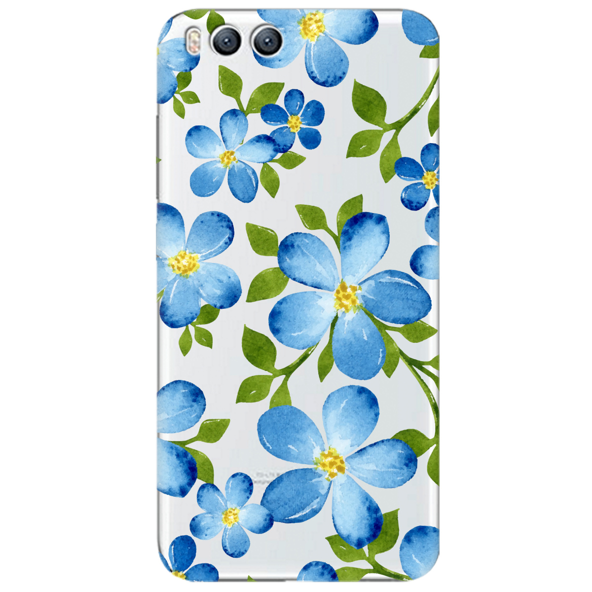 Чохол для Xiaomi Mi 6 Flowers blue - фото 1 - Чохли для телефонів