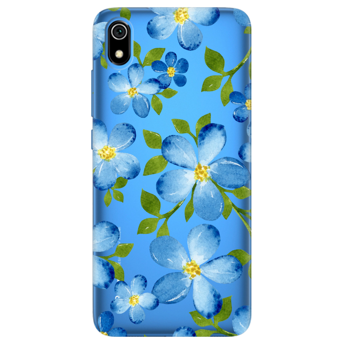 Чехол для Xiaomi Redmi 7A Flowers blue - фото 1 - Чехлы для телефонов