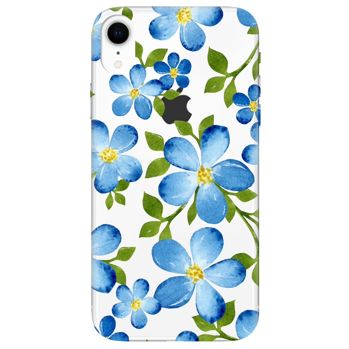 Чехол для Apple iPhone XR Flowers blue - фото 1 - Чехлы для телефонов