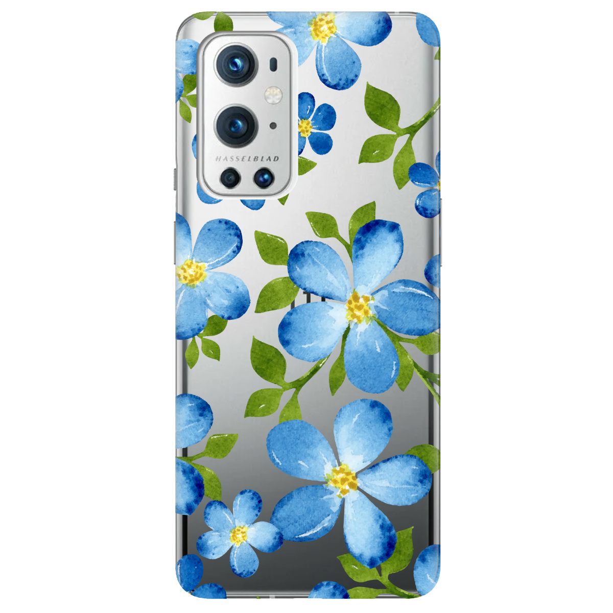 Чохол для OnePlus 9 Pro Flowers blue - фото 1 - Чохли для телефонів