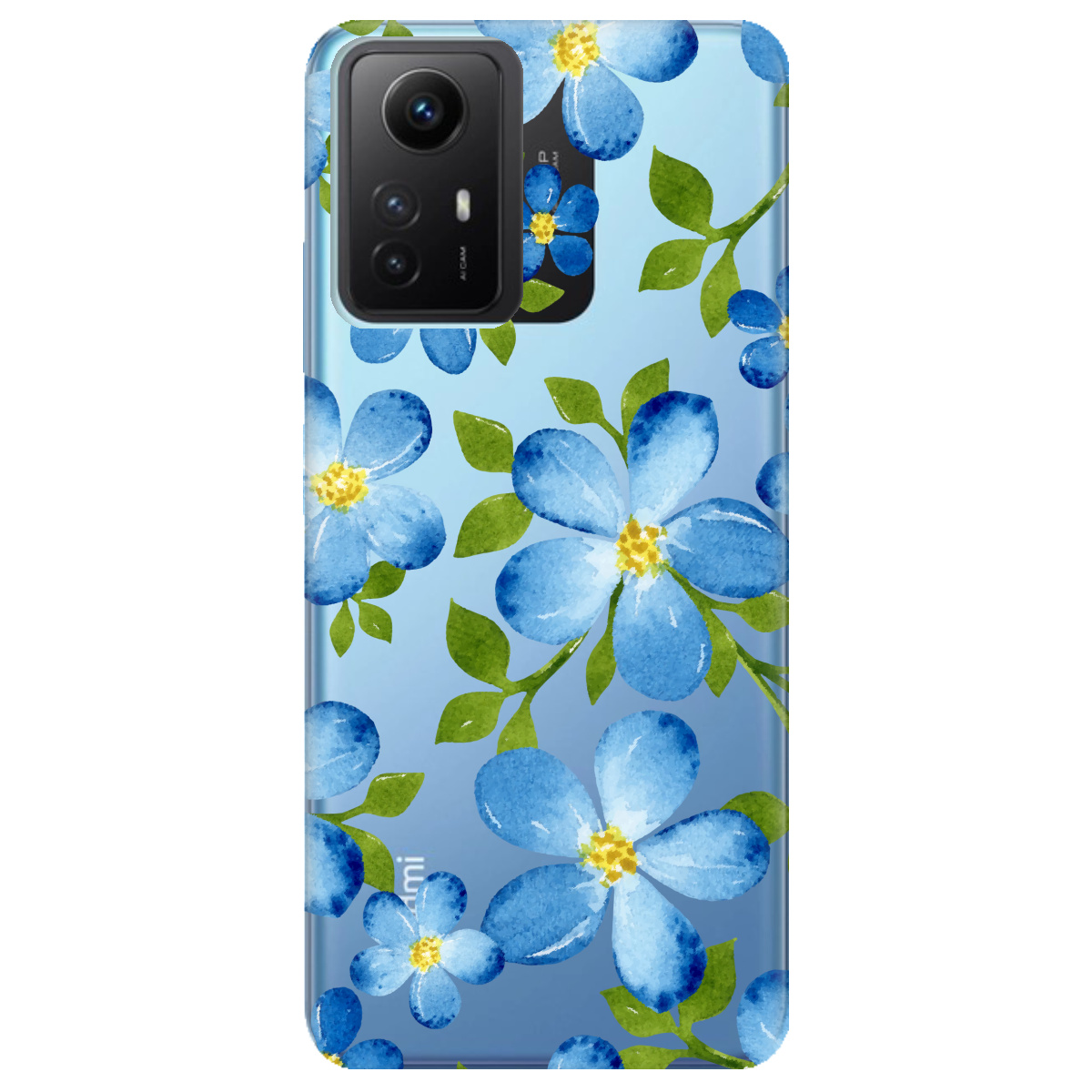 Чохол для Xiaomi Redmi Note 12s Flowers blue - фото 1 - Чохли для телефонів