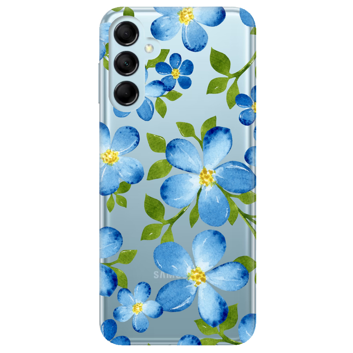 Чохол для Samsung Galaxy M14 5G Flowers blue - фото 1 - Чохли для телефонів