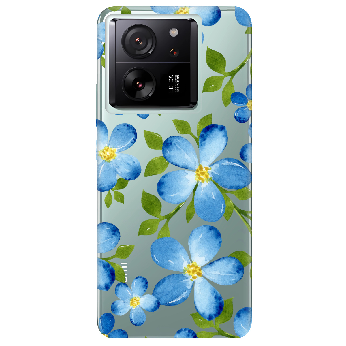 Чехол для Xiaomi 13T Pro Flowers blue - фото 1 Чехол для Xiaomi 13T Pro Flowers blue - фото 1 - Чехлы для телефонов