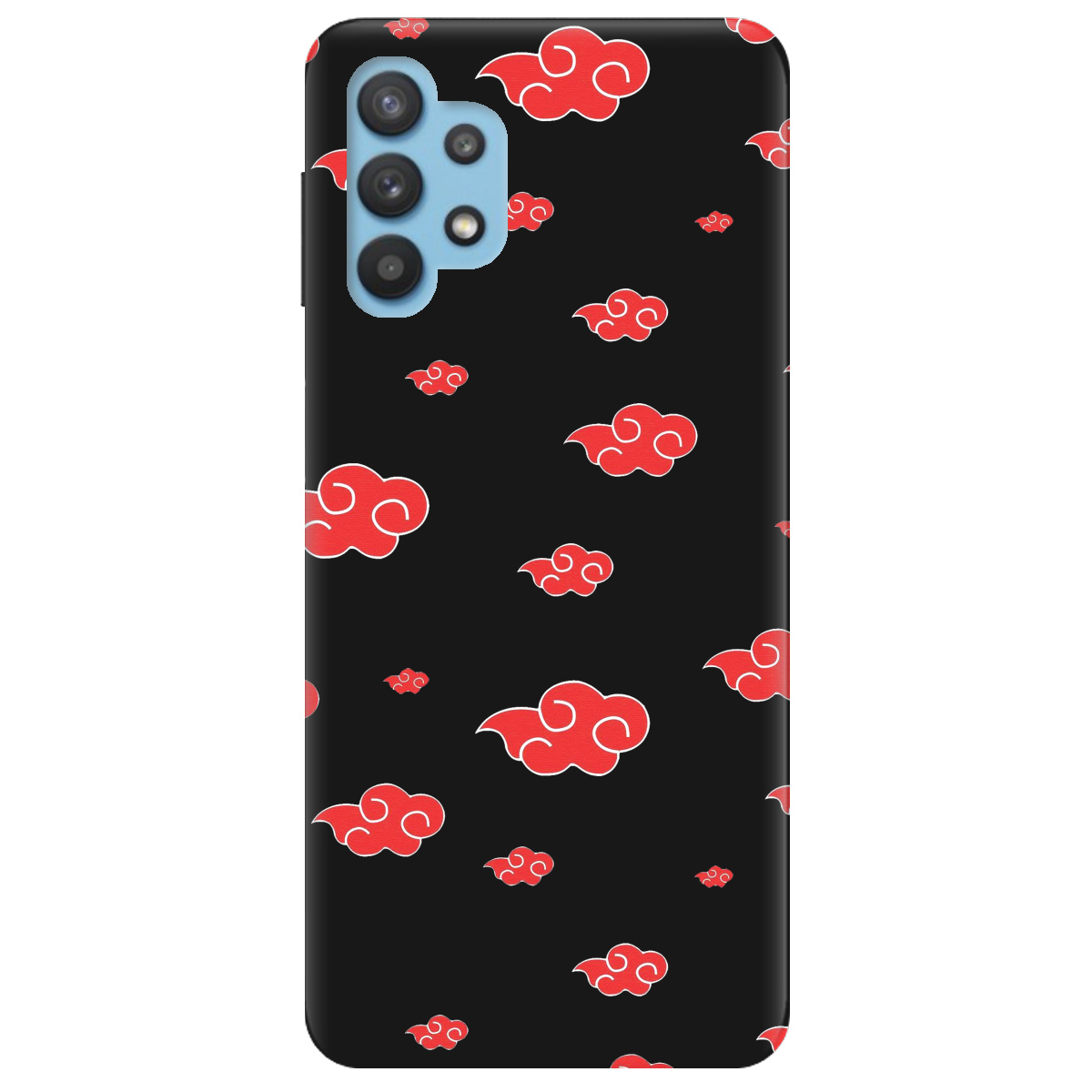 Чохол для Samsung Galaxy A32 4G чорний матовий soft touch Akatsuki - фото 1 Чохол для Samsung Galaxy A32 4G чорний матовий soft touch Akatsuki - фото 1 - Чохли для телефонів