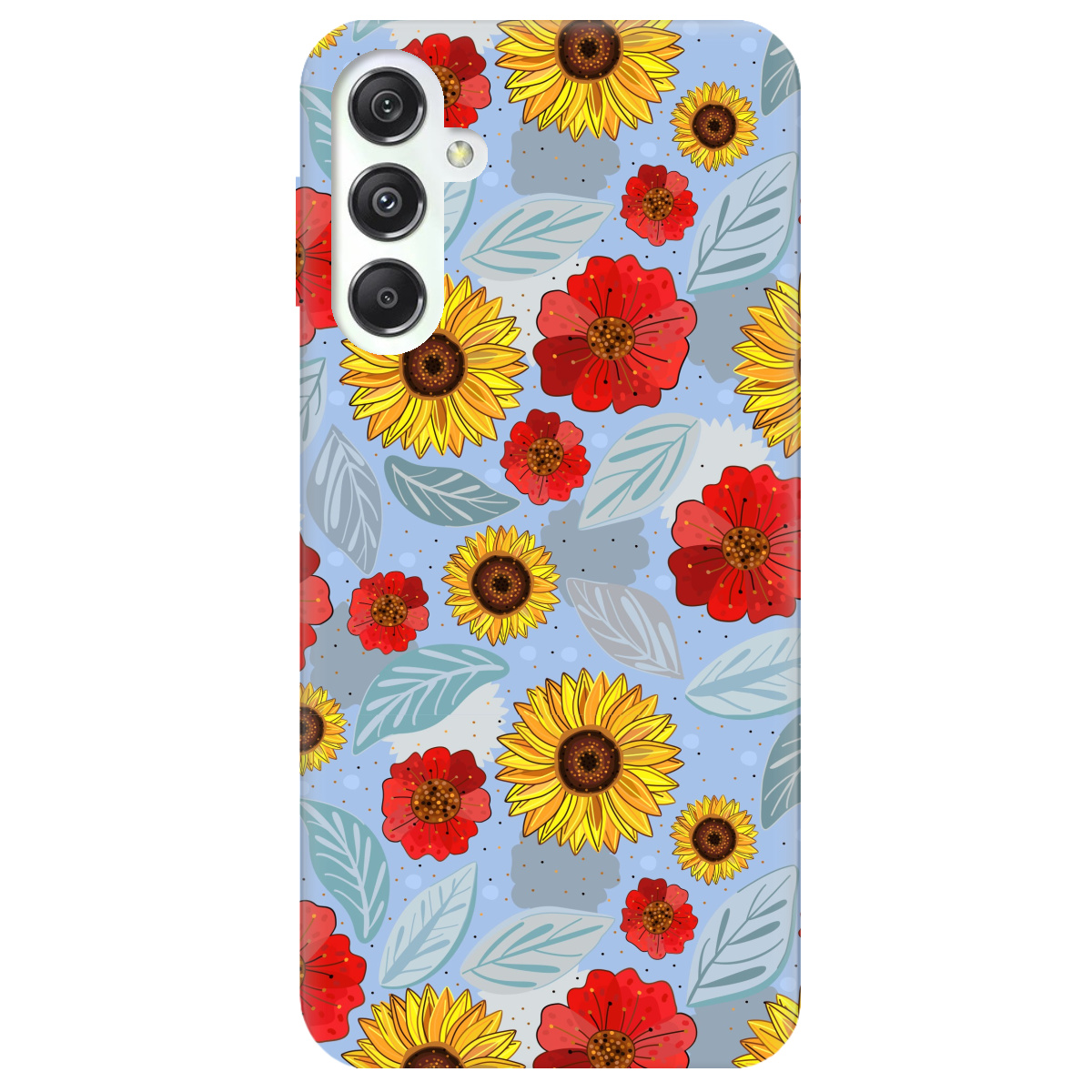 Чохол для Samsung Galaxy M34 5G Соняшники і маки - фото 1 - Чохли для телефонів