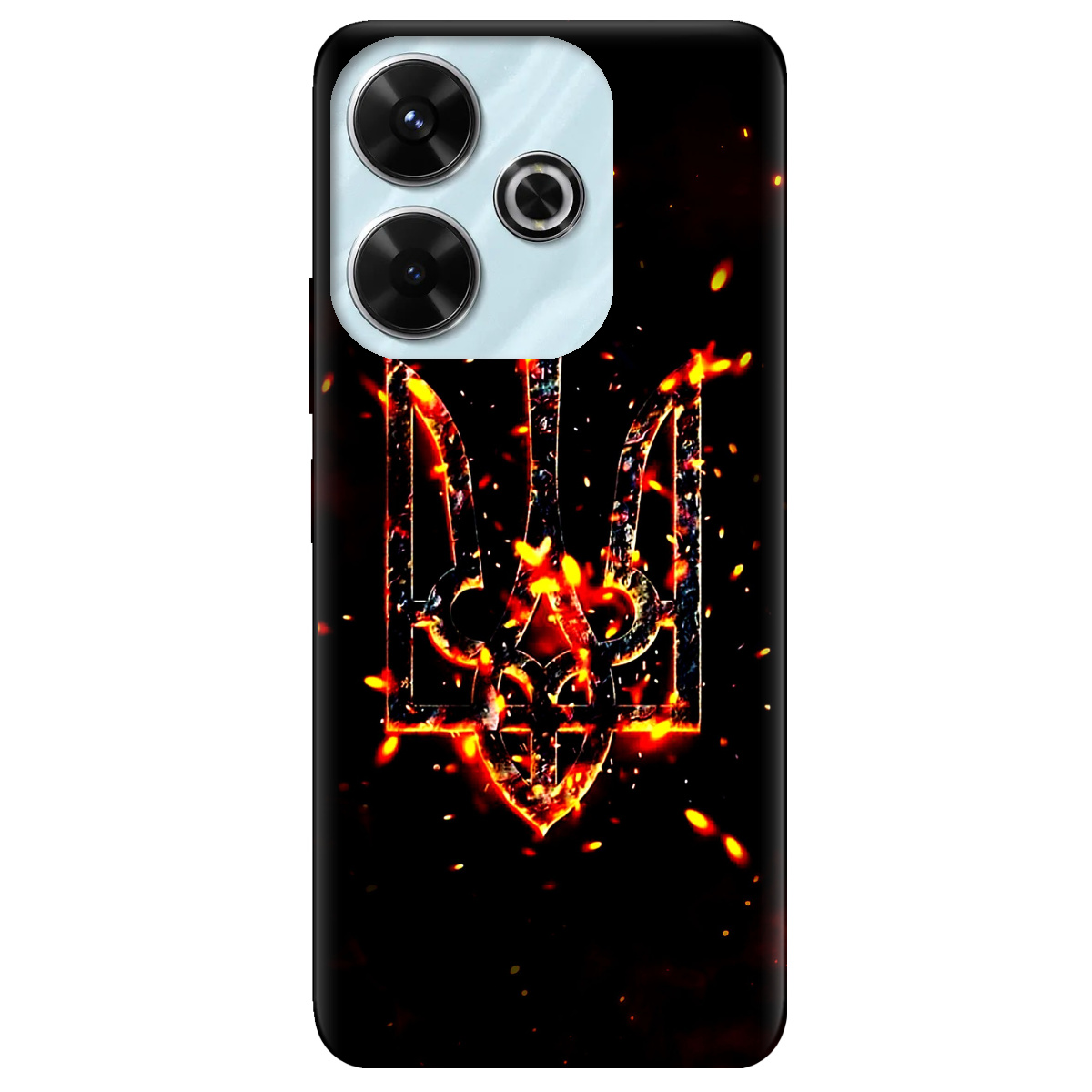 Чохол для Xiaomi Poco M6 4G Вогонь - фото 1 - Чохли для телефонів