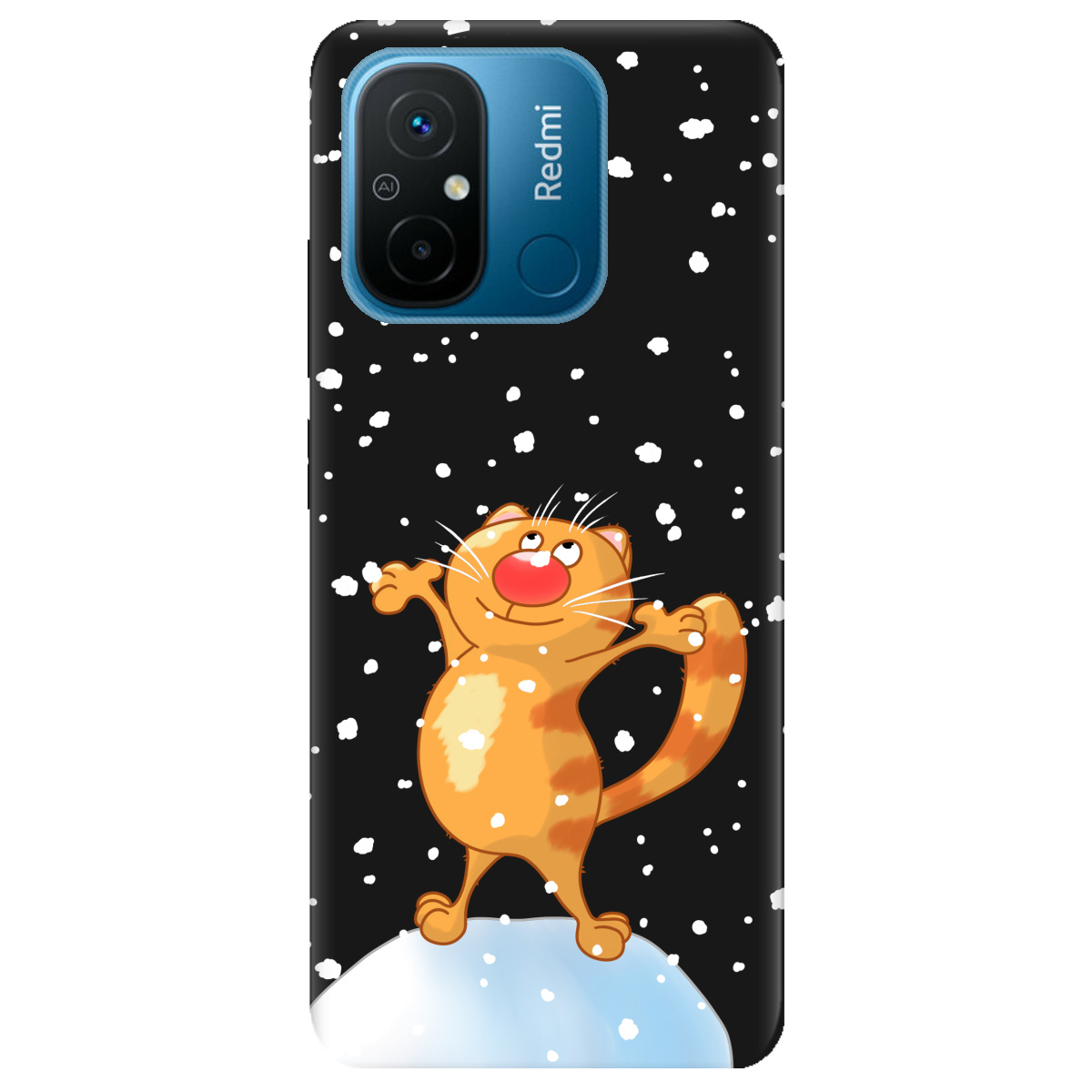 Чохол для Xiaomi Redmi 12C чорний матовий soft touch Be Happy - фото 1 Чохол для Xiaomi Redmi 12C чорний матовий soft touch Be Happy - фото 1 - Чохли для телефонів