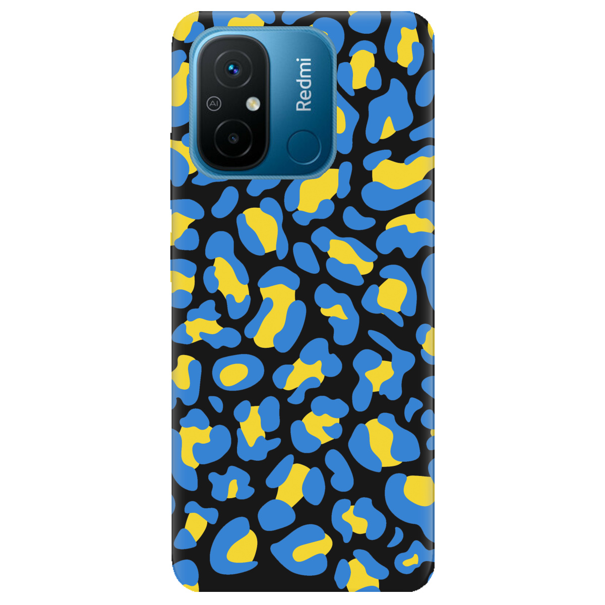 Чехол для Xiaomi Redmi 12C черный матовый soft touch LeopardUA - фото 1 - Чехлы для телефонов