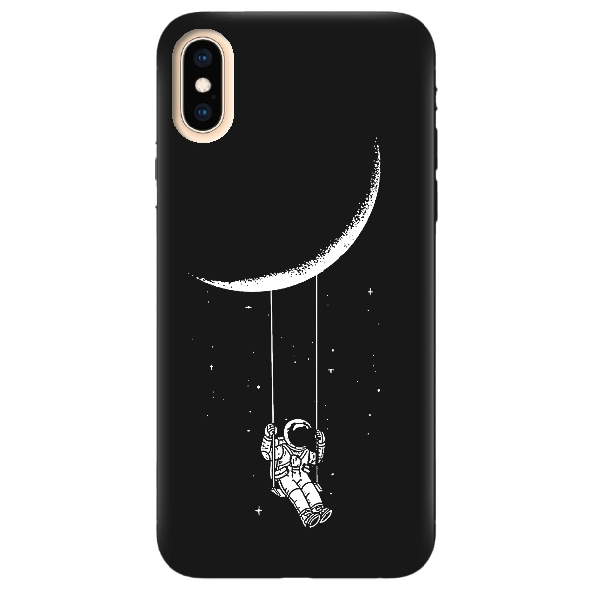 Чохол для Apple iPhone X чорний матовий soft touch Swing - фото 1 - Чохли для телефонів