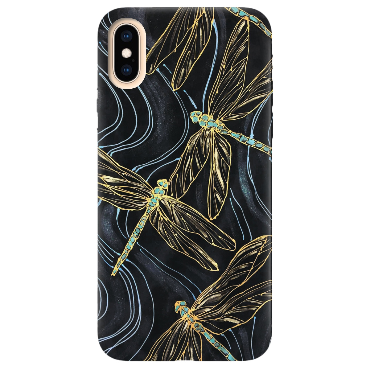 Чехол для Apple iPhone X Dragonfly - фото 1 - Чехлы для телефонов