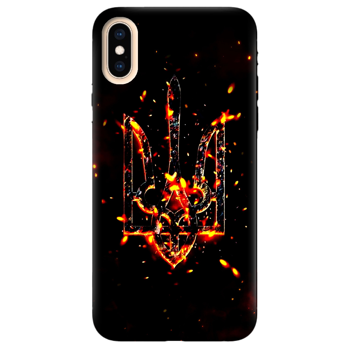 Чохол для Apple iPhone X Вогонь - фото 1 - Чохли для телефонів