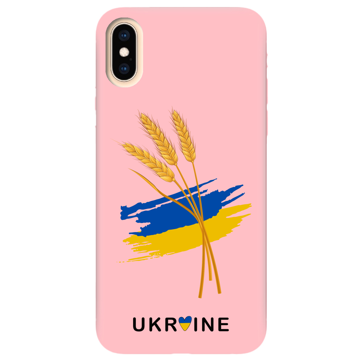 Чохол для Apple iPhone X ніжно-рожевий матовий soft touch Spikelets - фото 1 Чохол для Apple iPhone X ніжно-рожевий матовий soft touch Spikelets - фото 1 - Чохли для телефонів